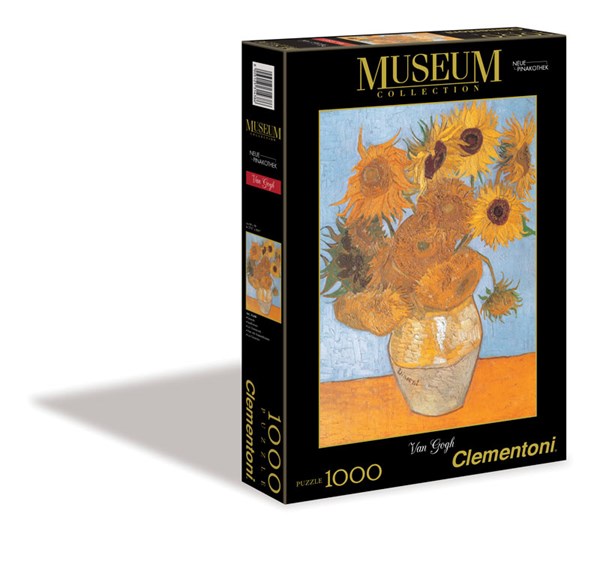 Clementoni (31438) - Vincent van Gogh: "Vase mit Sonnenblumen" - 1000 Teile Puzzle