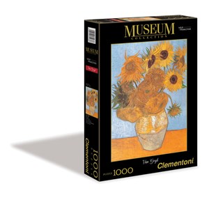 Clementoni (31438) - Vincent van Gogh: "Vase mit Sonnenblumen" - 1000 Teile Puzzle