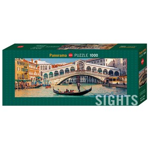 Heye (29736) - "Rialtobrücke in Venedig" - 1000 Teile Puzzle
