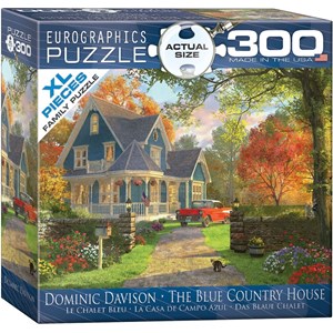 Eurographics (8300-0978) - Dominic Davison: "The Blue Country House" - 300 Teile Puzzle