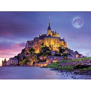 Buffalo Games (17057) - "Mont Saint Michel, France (Majestic Castles)" - 750 Teile Puzzle