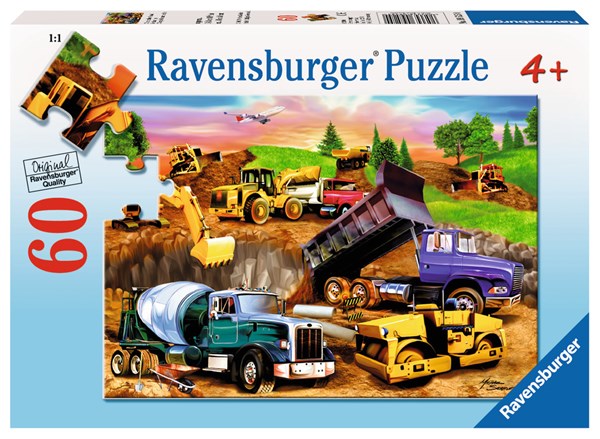 Ravensburger (09525) - Michael Searle: "Baustelle" - 60 Teile Puzzle