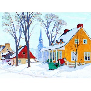 Eurographics (6000-7190) - "Wintermorgen in Baie-St-Paul" - 1000 Teile Puzzle