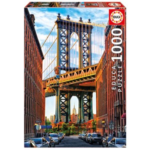 Educa (17100) - "Manhattan Brücke in New York" - 1000 Teile Puzzle