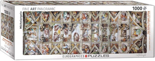 Eurographics (6010-0960) - Michelangelo: "Decke der Sixtinischen Kapelle" - 1000 Teile Puzzle