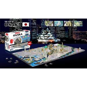 4D Cityscape (40038) - "Osaka, Japan" - 1290 Teile Puzzle