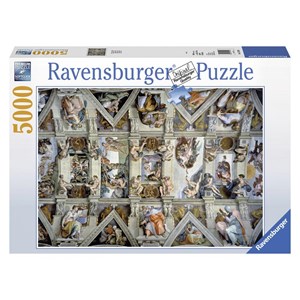 Ravensburger (17429) - Michelangelo: "Sixtinische Kapelle" - 5000 Teile Puzzle