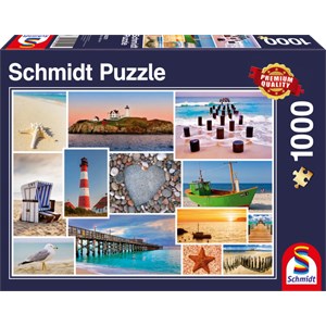 Schmidt Spiele (58221) - "Am Meer" - 1000 Teile Puzzle