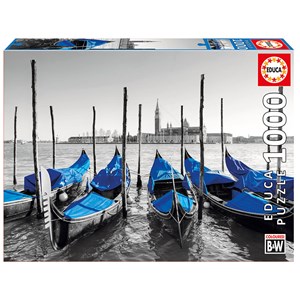 Educa (17112) - "Gondeln in Venedig" - 1000 Teile Puzzle