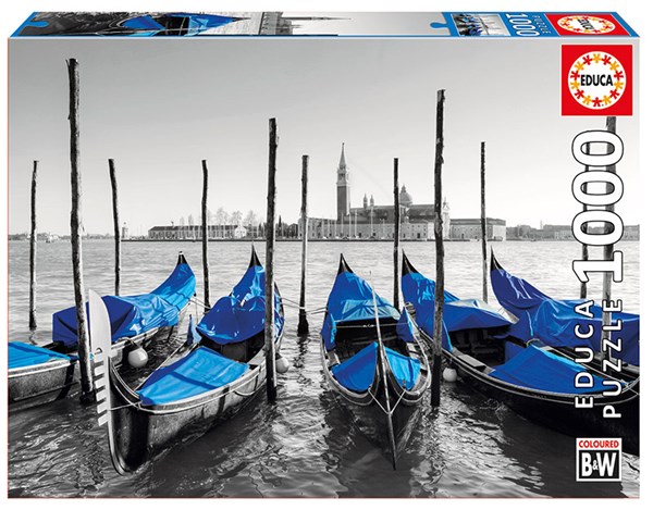 Educa (17112) - "Gondeln in Venedig" - 1000 Teile Puzzle