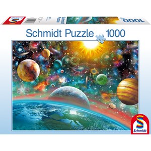 Schmidt Spiele (58176) - "Weltall" - 1000 Teile Puzzle