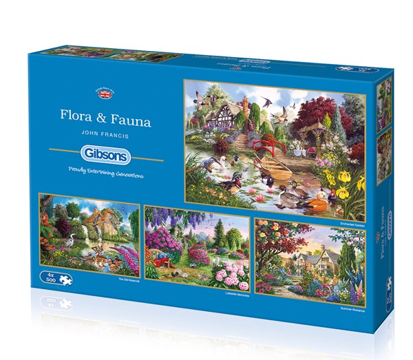 Gibsons (G5025) - "Flora & Fauna" - 500 Teile Puzzle