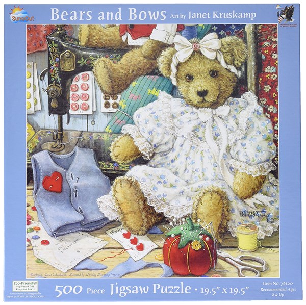 SunsOut (76120) - Janet Kruskamp: "Der neue Teddybär" - 500 Teile Puzzle