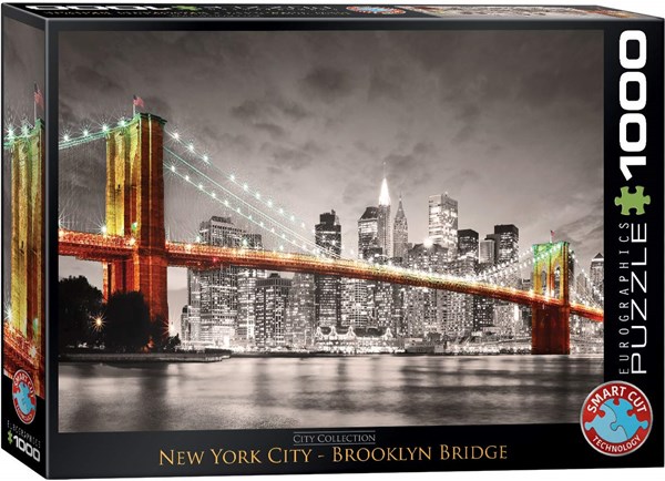 Eurographics (6000-0662) - "New York City Brooklyn Bridge" - 1000 Teile Puzzle