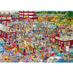 Heye (29796) - "Auf dem Flohmarkt" - 2000 Teile Puzzle