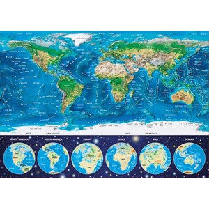 Educa (16760) - "Neon - Weltkarte" - 1000 Teile Puzzle