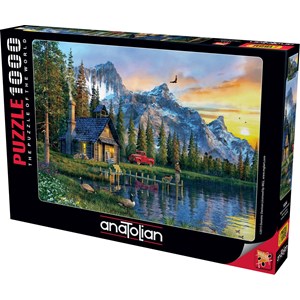 Anatolian (1024) - Dominic Davison: "Idyllische Hütte in der Berglandschaft" - 1000 Teile Puzzle