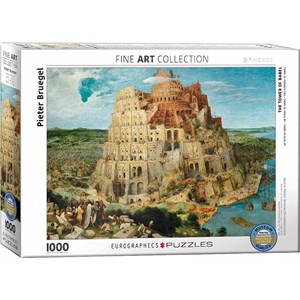 Eurographics (6000-0837) - Pieter Brueghel the Elder: "Der Turm zu Babel" - 1000 Teile Puzzle