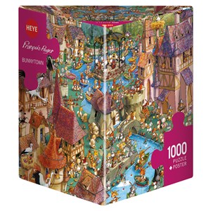 Heye (29496) - François Ruyer: "Hasenstadt" - 1000 Teile Puzzle