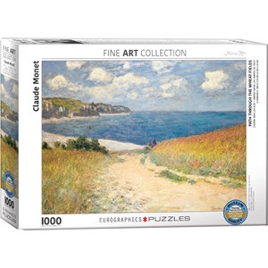 Eurographics (6000-1499) - Claude Monet: "Strandweg zwischen Weizenfeldern" - 1000 Teile Puzzle
