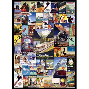Eurographics (6000-0648) - "Kanadische Eisenbahn-Abenteuer" - 1000 Teile Puzzle