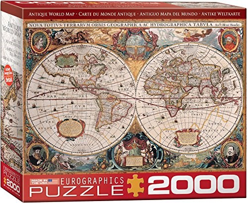 Eurographics (8220-1997) - "Antike Weltkarte" - 2000 Teile Puzzle