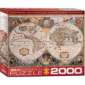 Eurographics (8220-1997) - "Antike Weltkarte" - 2000 Teile Puzzle