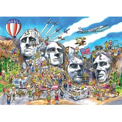 Cobble Hill (53503) - "Mount Rushmore" - 1000 Teile Puzzle