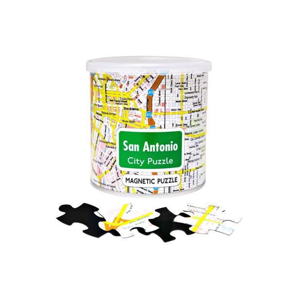 Geo Toys (GEO 243) - "City Magnetic Puzzle San Antonio" - 100 Teile Puzzle