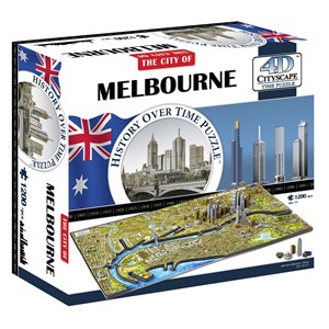 4D Cityscape (40060) - "Melbourne, Australia" - 1200 Teile Puzzle