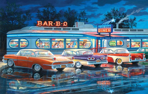 SunsOut (39765) - Ken Zylla: "Diner" - 1000 Teile Puzzle