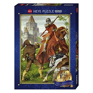 Heye (29734) - "Parzival kämpft gegen den Ritter" - 1000 Teile Puzzle