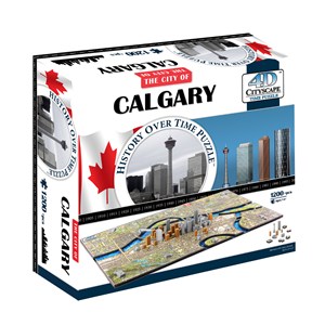 4D Cityscape (40056) - "Calgary, Canada" - 1200 Teile Puzzle