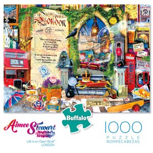 Buffalo Games (11741) - Aimee Stewart: "London (Life is an Open Book)" - 1000 Teile Puzzle