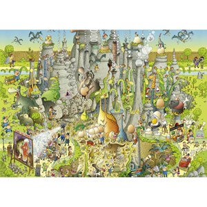 Heye (29727) - Marino Degano: "Dinosaurier - Habitat" - 1000 Teile Puzzle