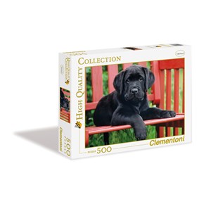 Clementoni (30346) - "Schwarzer Hund" - 500 Teile Puzzle