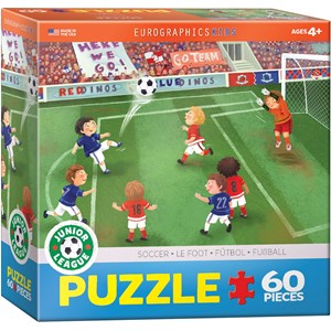 Eurographics (6060-0483) - "Junior League Soccer" - 60 Teile Puzzle