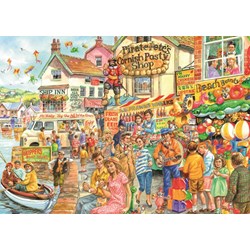 Falcon (11175) - Jim Mitchell: "Reges Treiben am Hafen" - 1000 Teile Puzzle