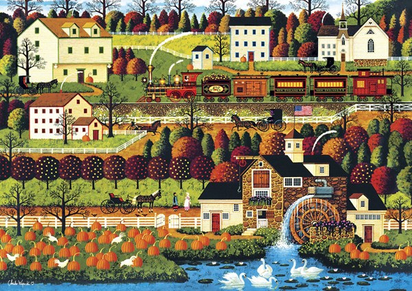 Buffalo Games (3717) - Charles Wysocki: "Honey Valley" - 500 Teile Puzzle