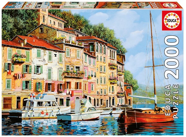 Educa (16776) - "La Barca Rossa Alla Calata" - 2000 Teile Puzzle