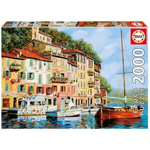 Educa (16776) - "La Barca Rossa Alla Calata" - 2000 Teile Puzzle