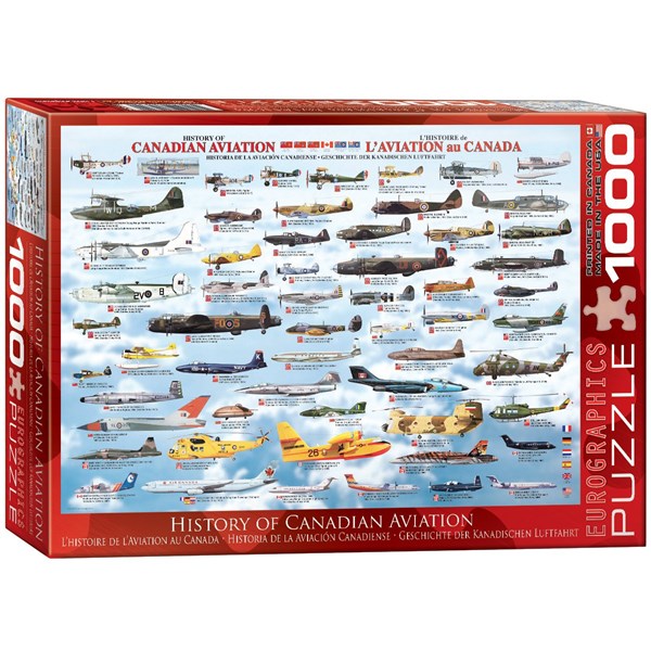 Eurographics (6000-0231) - "Geschichte der Kanadischen Luftfahrt" - 1000 Teile Puzzle