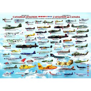 Eurographics (6000-0231) - "Geschichte der Kanadischen Luftfahrt" - 1000 Teile Puzzle