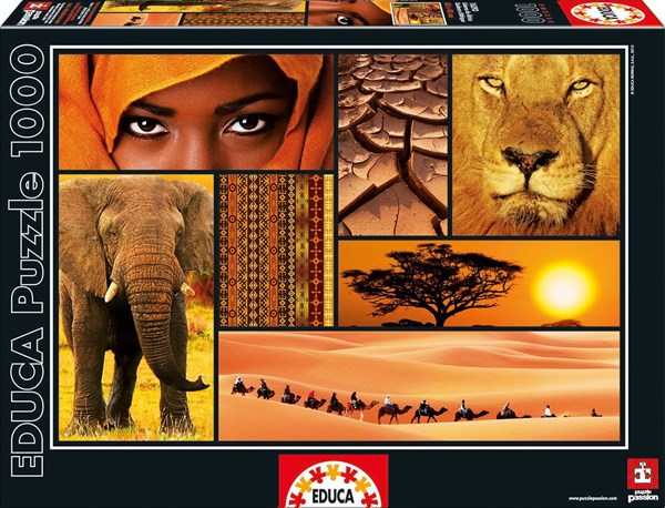 Educa (16293) - "Colors of Africa" - 1000 Teile Puzzle