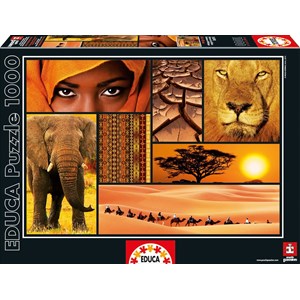 Educa (16293) - "Colors of Africa" - 1000 Teile Puzzle