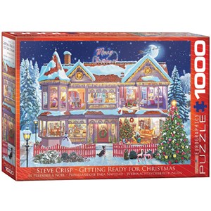 Eurographics (6000-0973) - Steve Crisp: "Die letzten Weihnachtsvorbereitungen" - 1000 Teile Puzzle