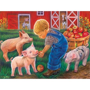SunsOut (35838) - Tricia Reilly-Matthews: "Farm Boy" - 300 Teile Puzzle
