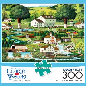 Buffalo Games (2621) - Charles Wysocki: "Country Gardens" - 300 Teile Puzzle