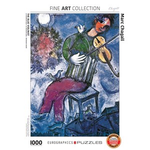 Eurographics (6000-0852) - Marc Chagall: "Der blaue Geiger" - 1000 Teile Puzzle