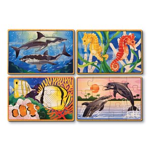 Melissa and Doug (3795) - "Sea Life" - 12 Teile Puzzle